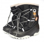 Основное фото 4035 чёрный+серый Ботинки Иск. Мат Шерсть 20-29